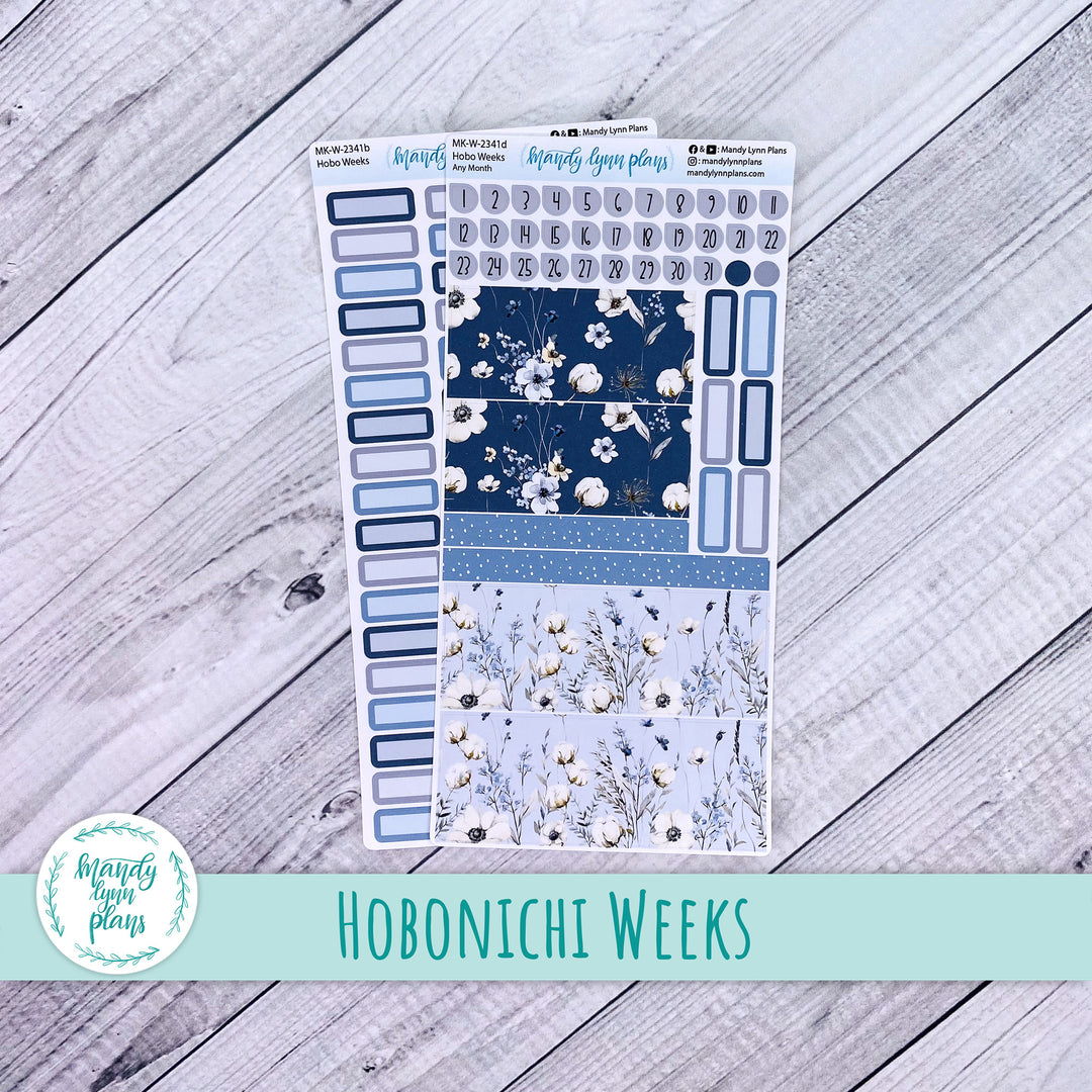 Any Month Hobonichi Weeks Monthly Kit || Winter Blues || MK-W-2341