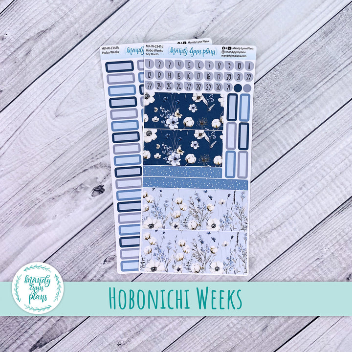 Any Month Hobonichi Weeks Monthly Kit || Winter Blues || MK-W-2341