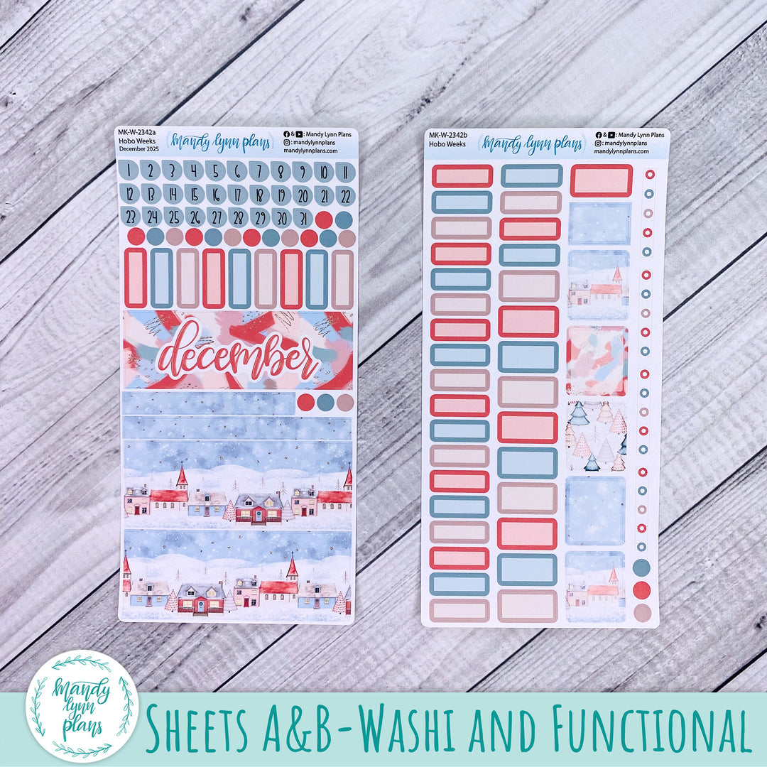 Hobonichi Weeks December 2025 Monthly Kit || Snow Day || MK-W-2342