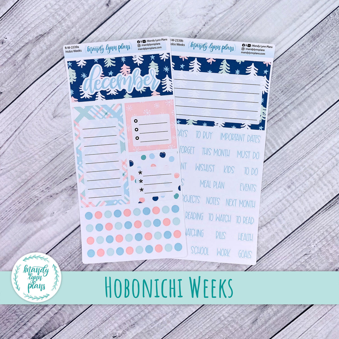 December Hobonichi Weeks Dashboard || Winter Cheer || R-W-2339