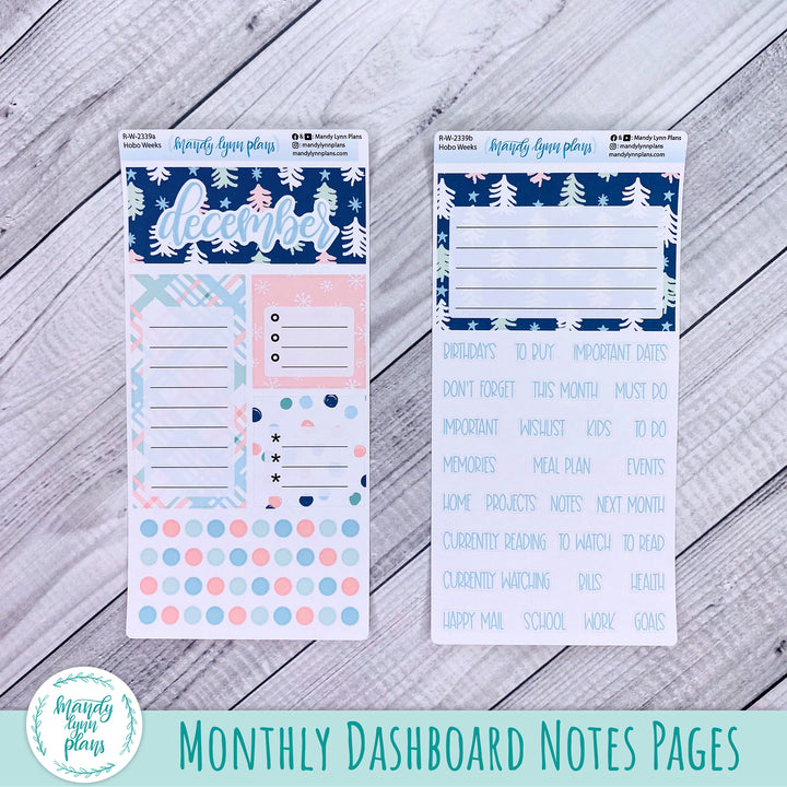 December Hobonichi Weeks Dashboard || Winter Cheer || R-W-2339