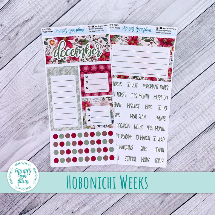 December Hobonichi Weeks Dashboard || Old Fashioned Christmas || R-W-2340