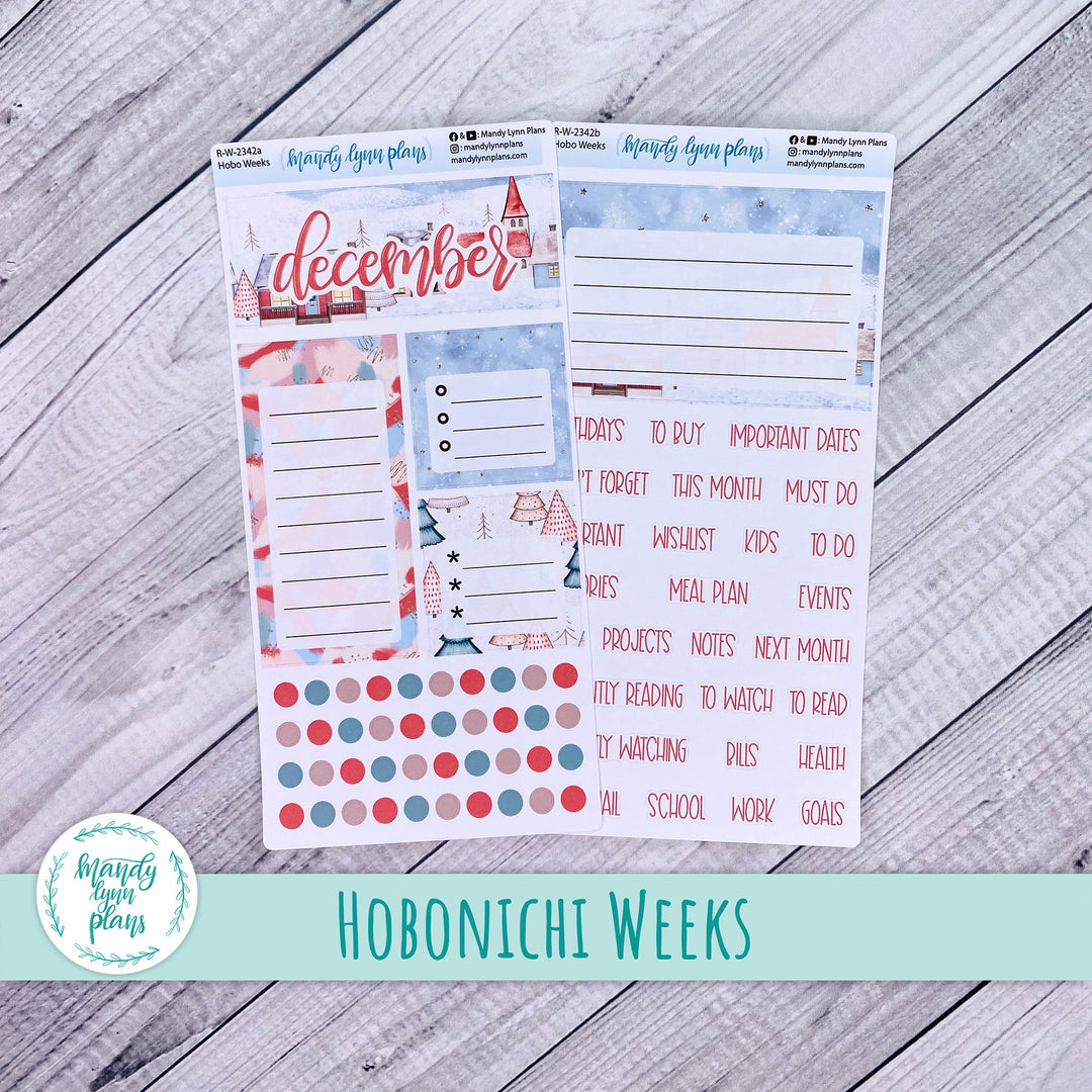 December Hobonichi Weeks Dashboard || Snow Day || R-W-2342