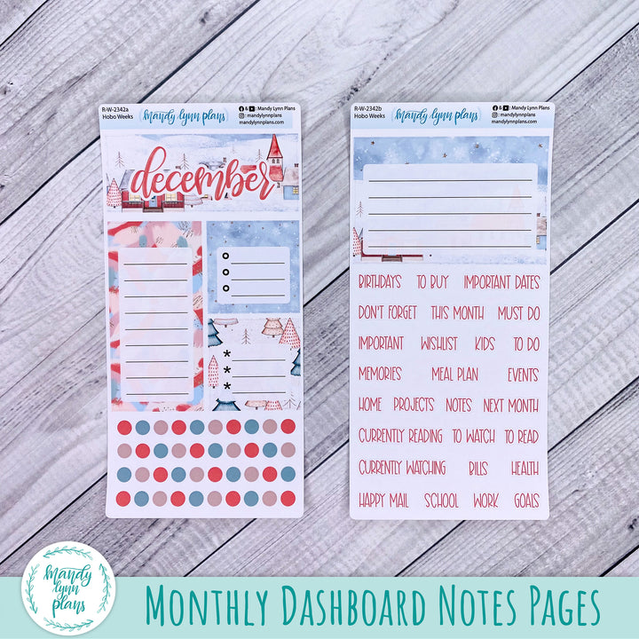 December Hobonichi Weeks Dashboard || Snow Day || R-W-2342