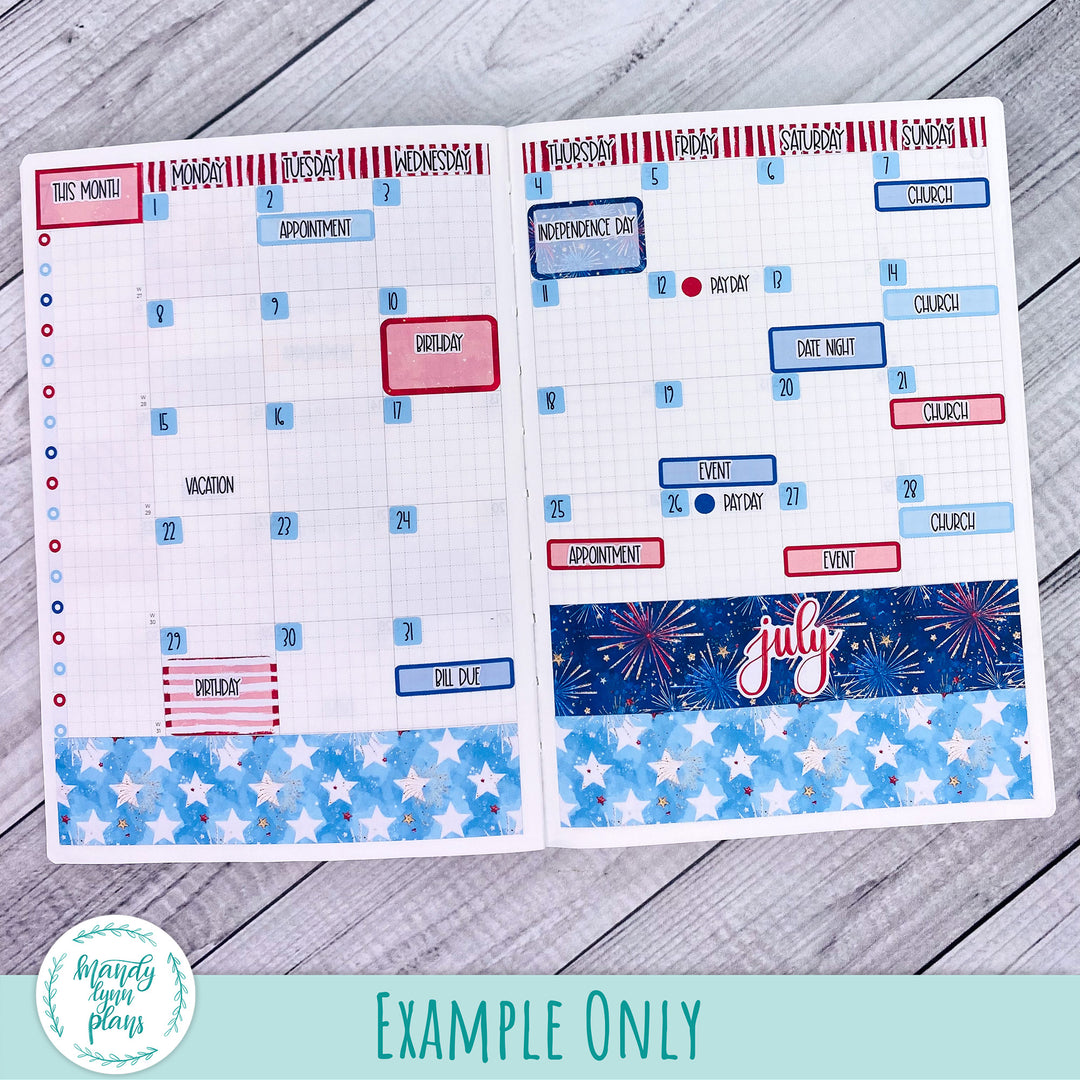 July 2024 Common Planner Monthly Kit || Seashells || 273