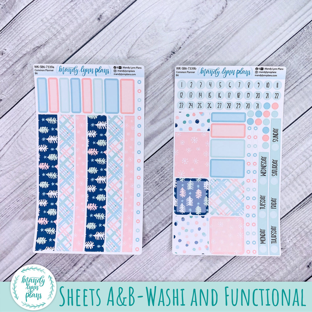 A5, B6, N1 & N2 Common Planner Weekly Kit || Winter Cheer || 339