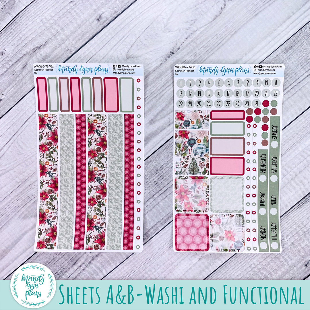 A5, B6, N1 & N2 Common Planner Weekly Kit || Old Fashioned Christmas || 340
