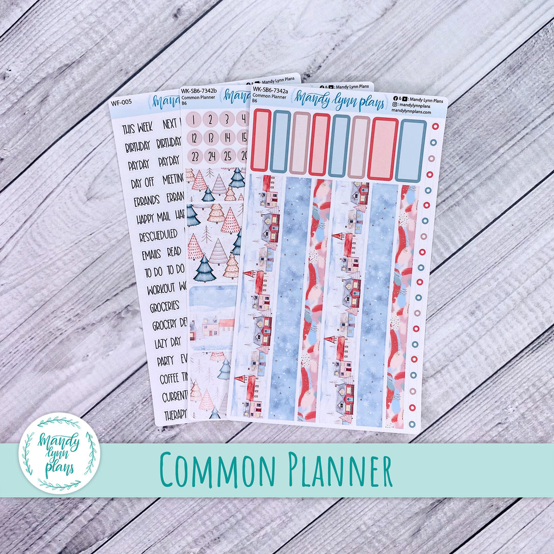 A5, B6, N1 & N2 Common Planner Weekly Kit || Snow Day || 342