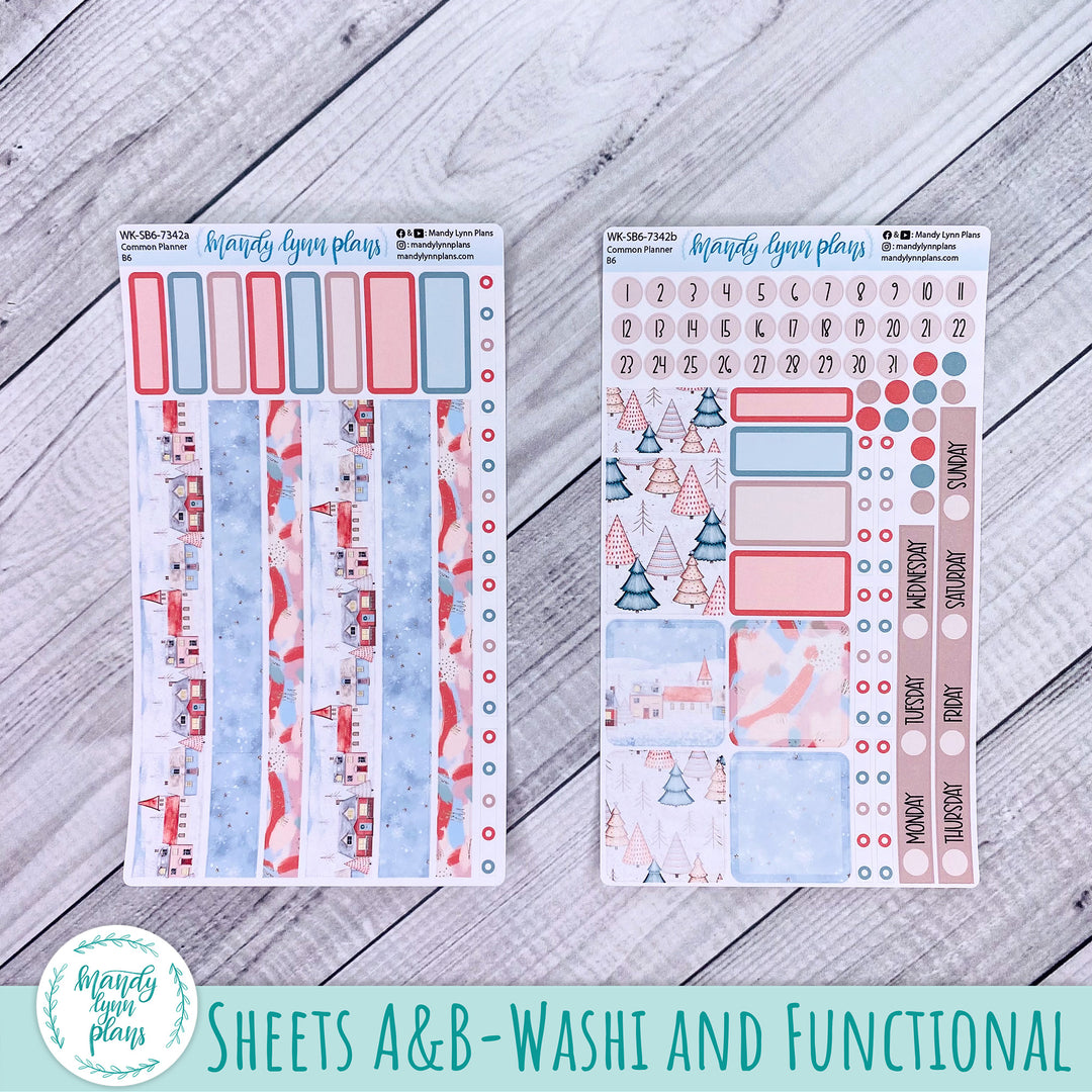 A5, B6, N1 & N2 Common Planner Weekly Kit || Snow Day || 342