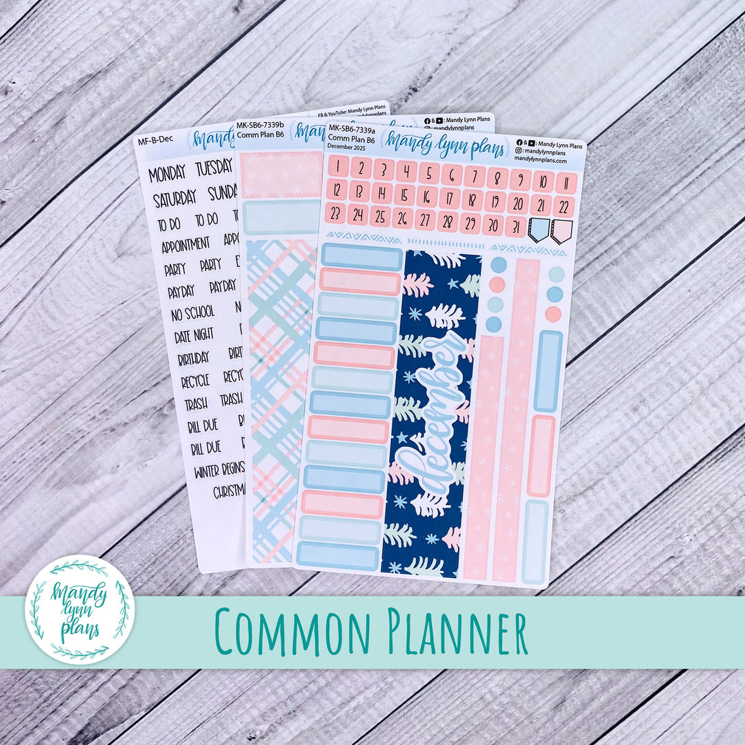 December 2025 Common Planner Monthly Kit || Winter Cheer || 339