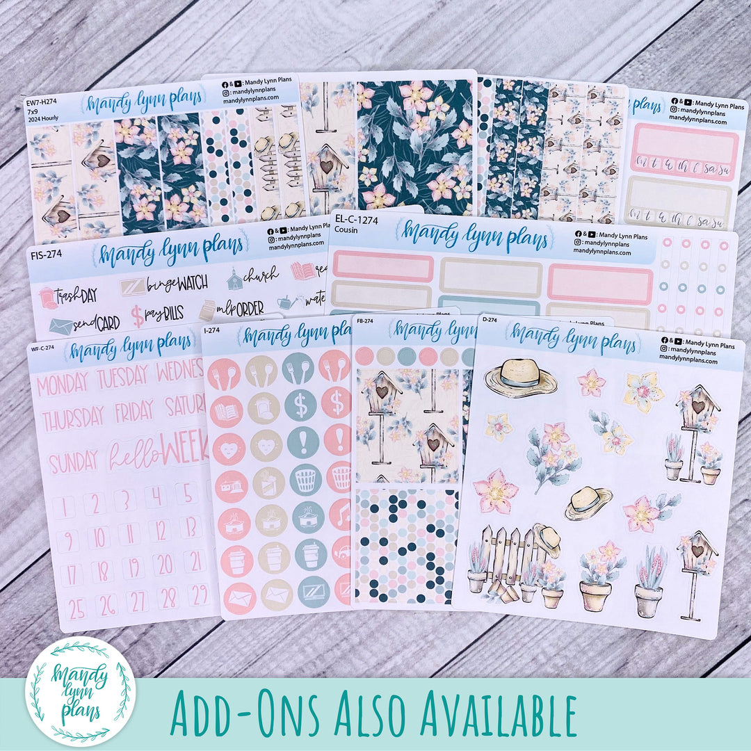 A5, B6, N1 & N2 Common Planner Weekly Kit || Sunny Garden || 274