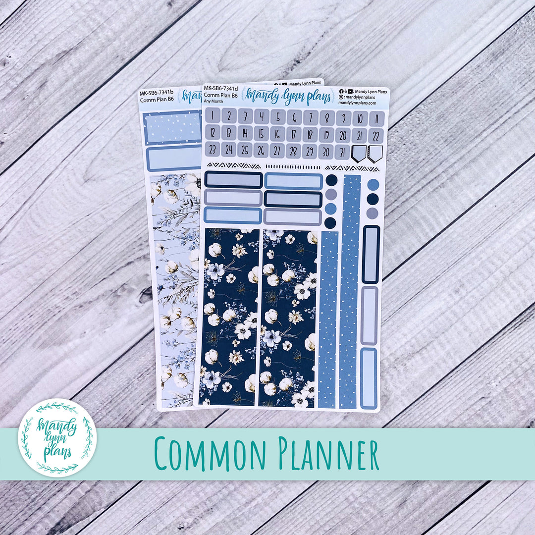 Any Month Common Planner Monthly Kit || Winter Blues || 341