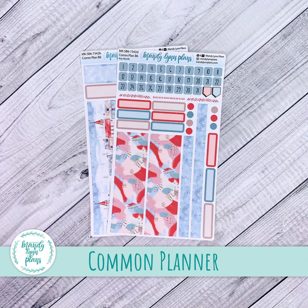 Any Month Common Planner Monthly Kit || Snow Day || 342