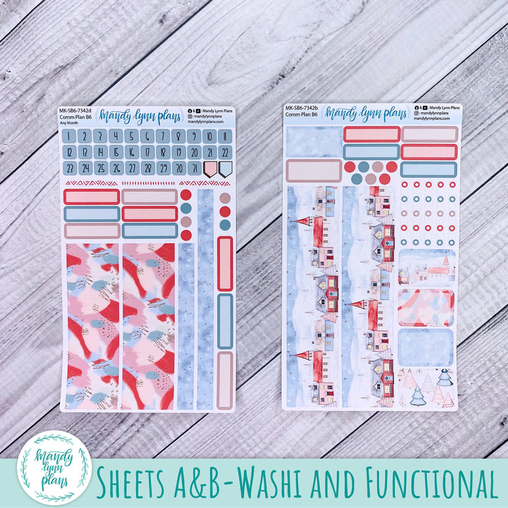 Any Month Common Planner Monthly Kit || Snow Day || 342