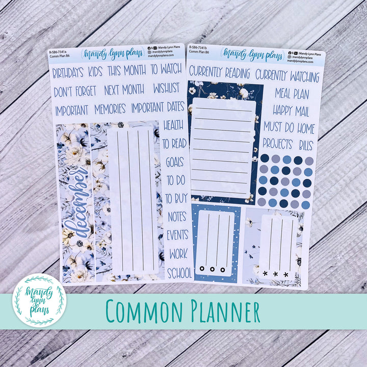 December Common Planner Dashboard || Winter Blues || 341