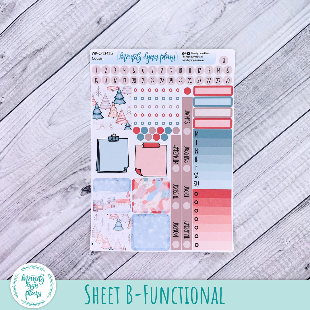 Hobonichi Cousin Weekly Kit || Snow Day || WK-C-1342