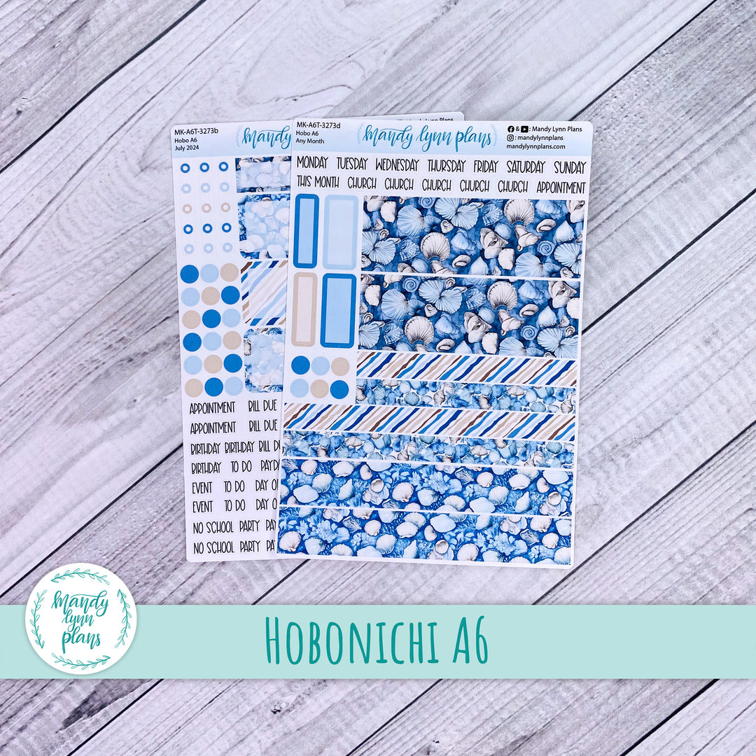 Any Month Hobonichi A6 Monthly Kit || Seashells || MK-A6T-3273