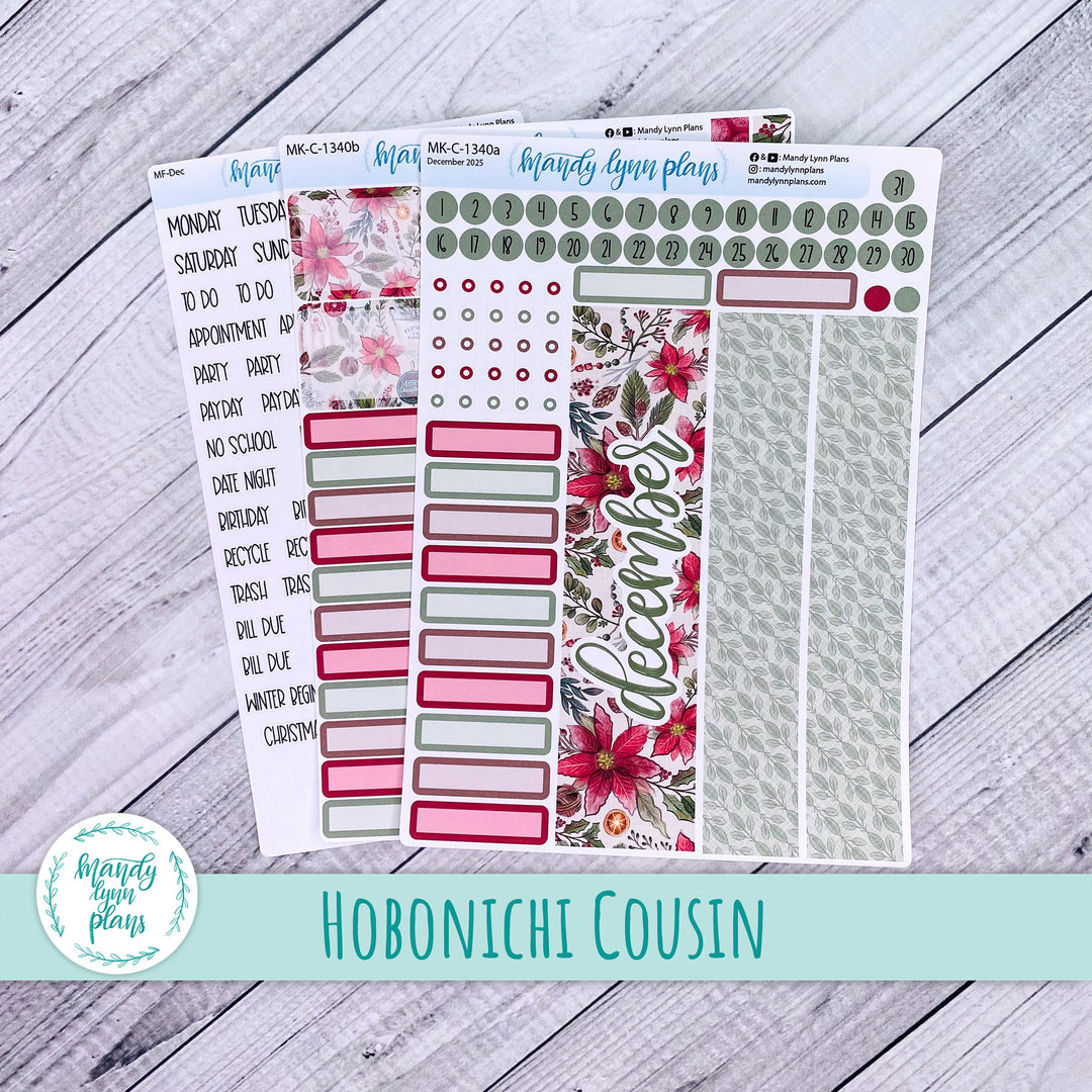 Hobonichi Cousin December 2025 Monthly || Old Fashioned Christmas || MK-C-1340