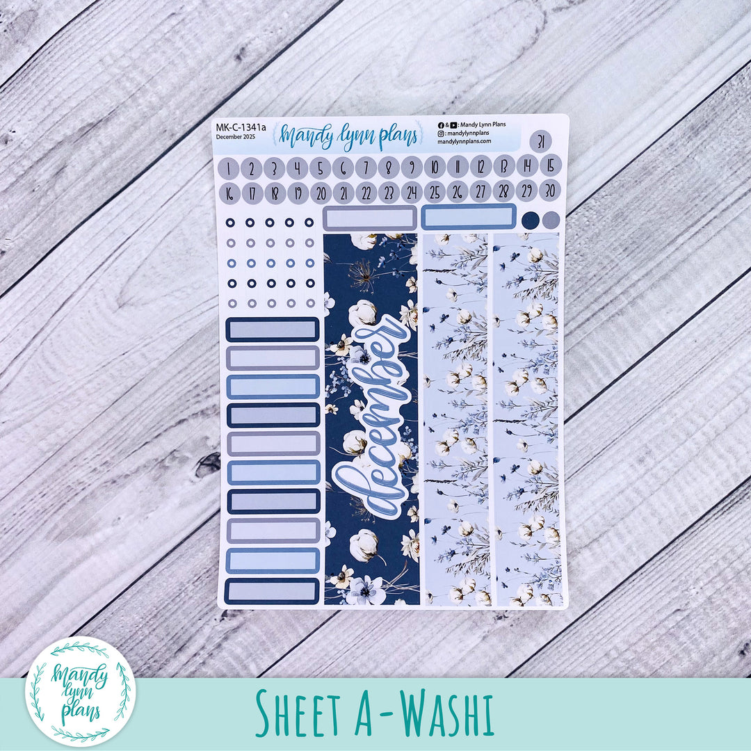 Hobonichi Cousin December 2025 Monthly || Winter Blues || MK-C-1341
