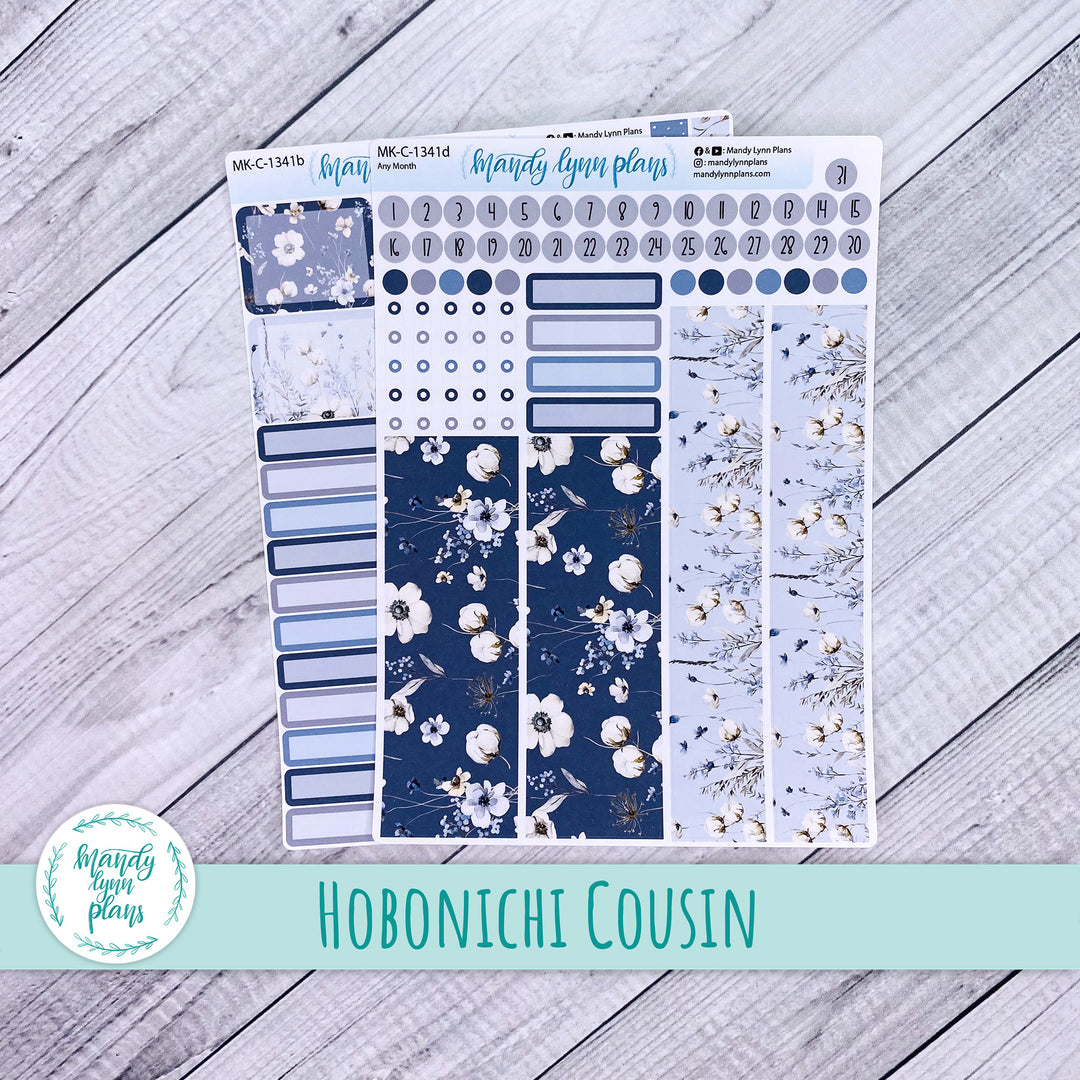 Any Month Hobonichi Cousin Monthly Kit || Winter Blues || MK-C-1341