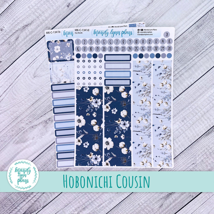 Any Month Hobonichi Cousin Monthly Kit || Winter Blues || MK-C-1341