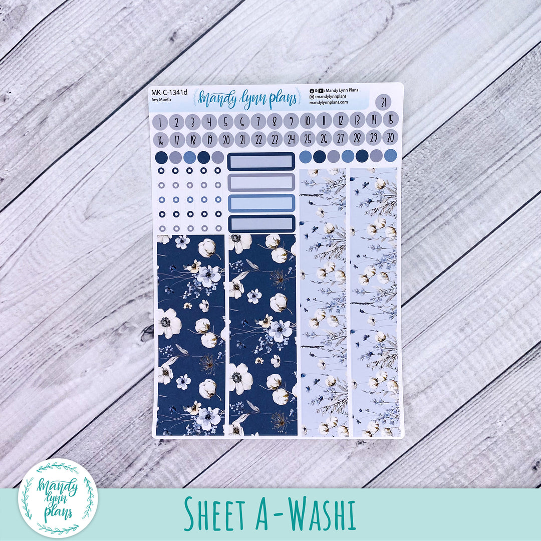 Any Month Hobonichi Cousin Monthly Kit || Winter Blues || MK-C-1341
