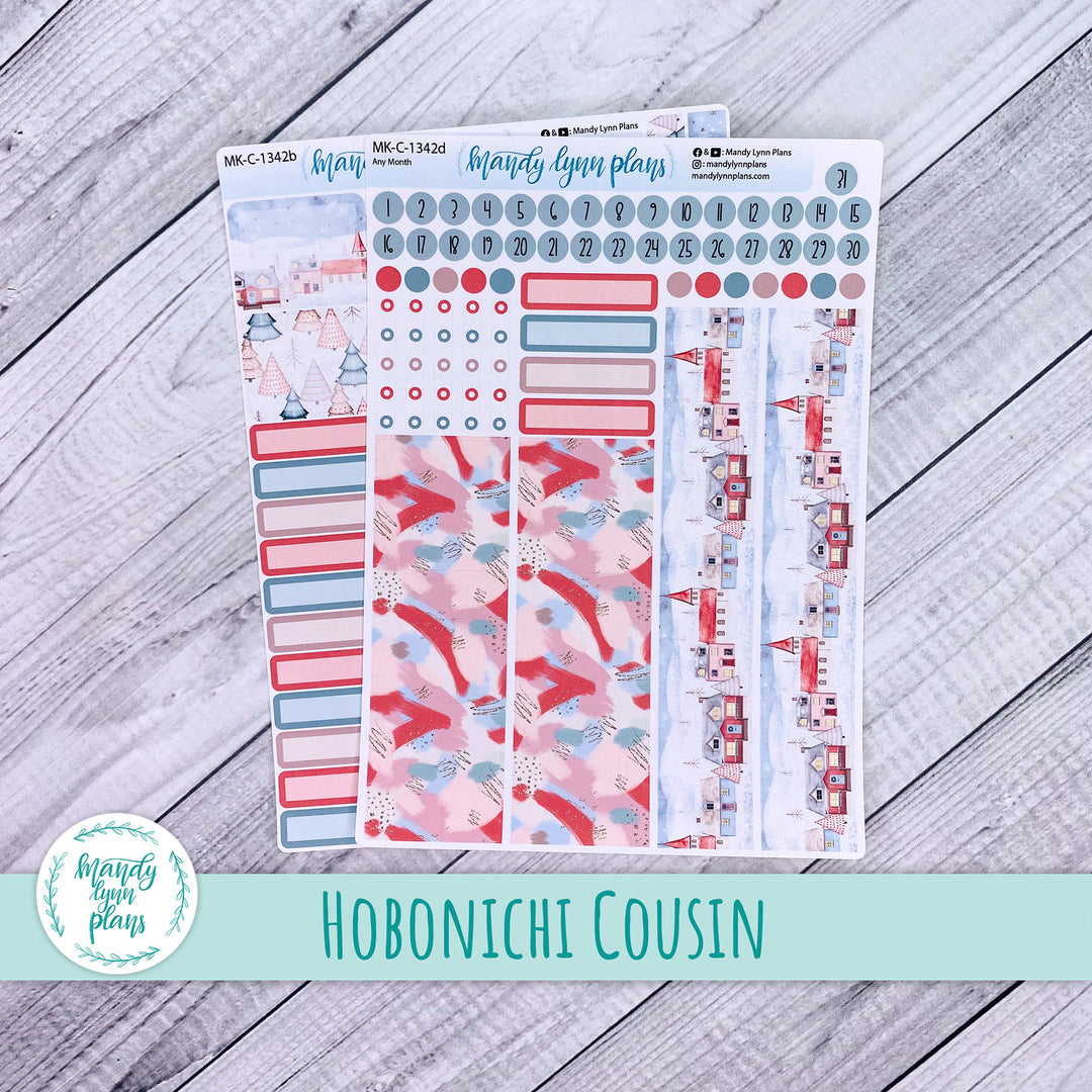 Any Month Hobonichi Cousin Monthly Kit || Snow Day || MK-C-1342