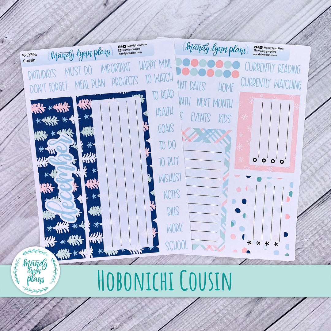 December Hobonichi Cousin Dashboard || Winter Cheer || R-1339