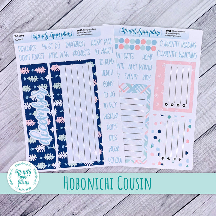 December Hobonichi Cousin Dashboard || Winter Cheer || R-1339