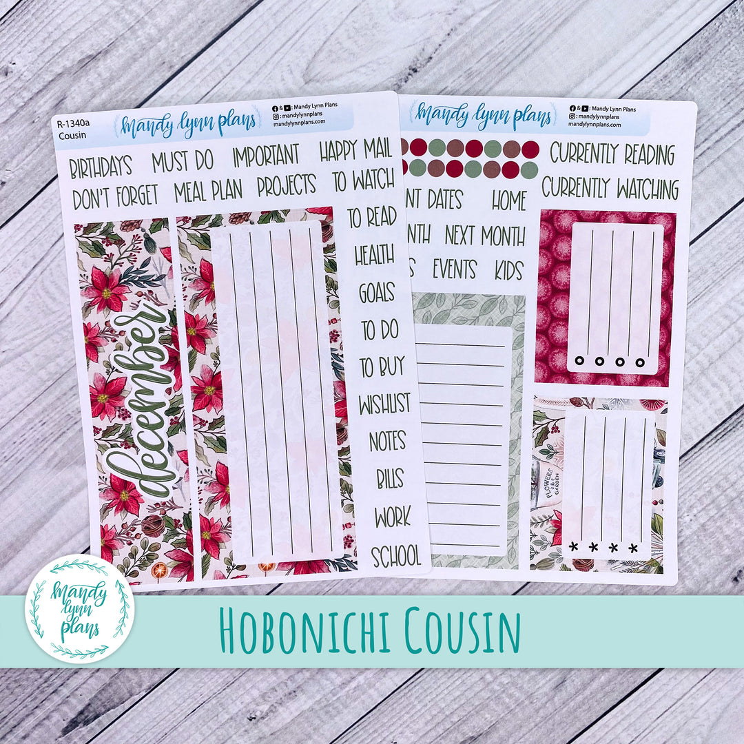 December Hobonichi Cousin Dashboard || Old Fashioned Christmas || R-1340