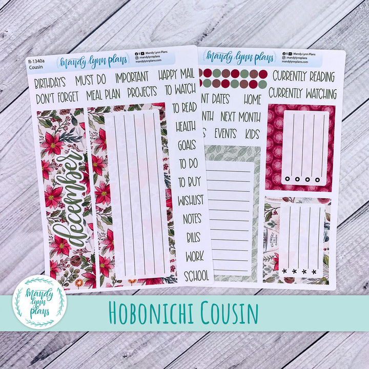 December Hobonichi Cousin Dashboard || Old Fashioned Christmas || R-1340