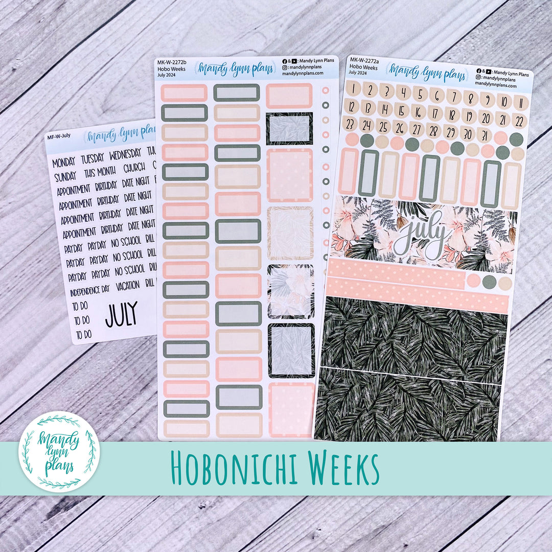 Hobonichi Weeks July 2024 Monthly Kit || Hibiscus Blooms || MK-W-2272