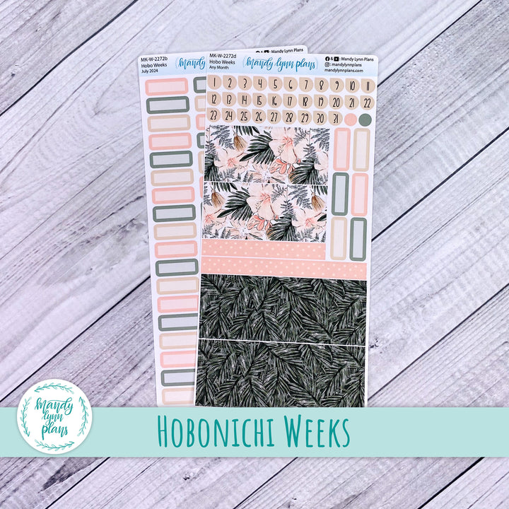 Any Month Hobonichi Weeks Monthly Kit || Hibiscus Blooms || MK-W-2272