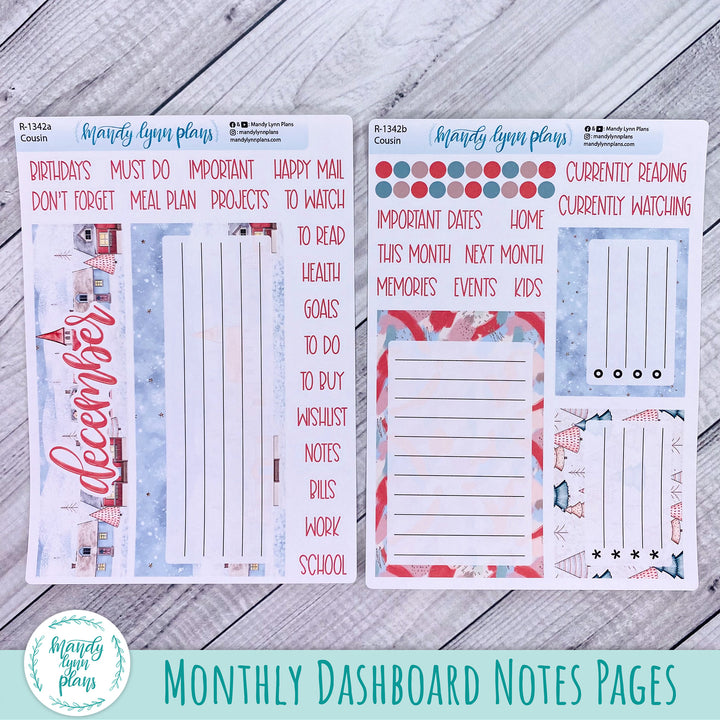 December Hobonichi Cousin Dashboard || Snow Day || R-1342