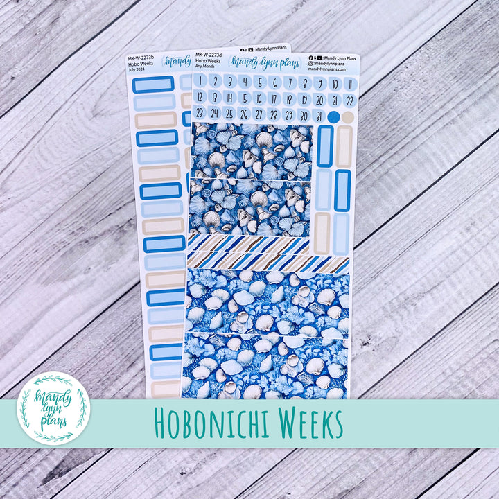 Any Month Hobonichi Weeks Monthly Kit || Seashells || MK-W-2273