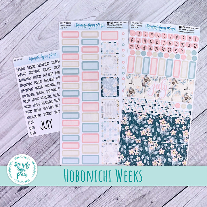 Hobonichi Weeks July 2024 Monthly Kit || Sunny Garden || MK-W-2274