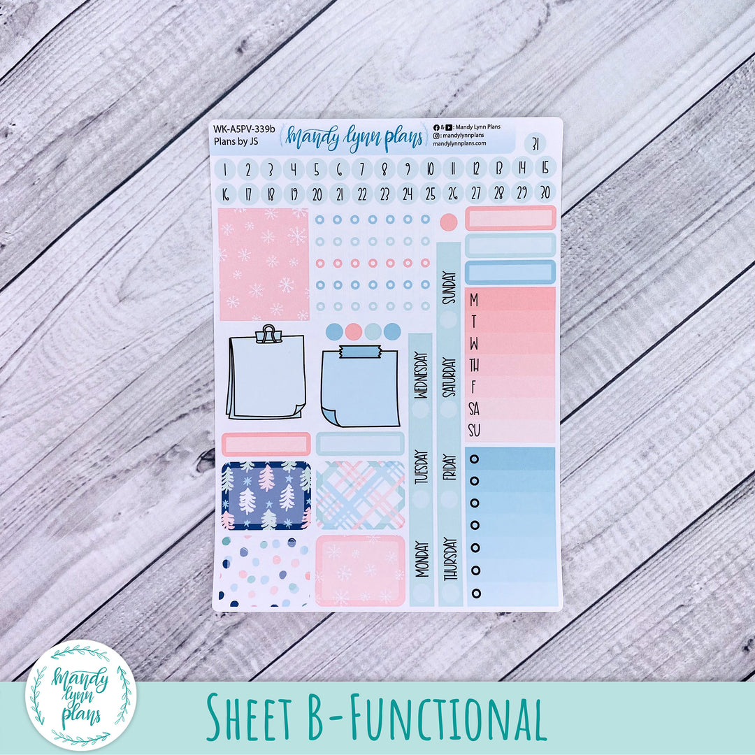 A5 Plans by Just Scribble Weekly Kit || Winter Cheer || 339