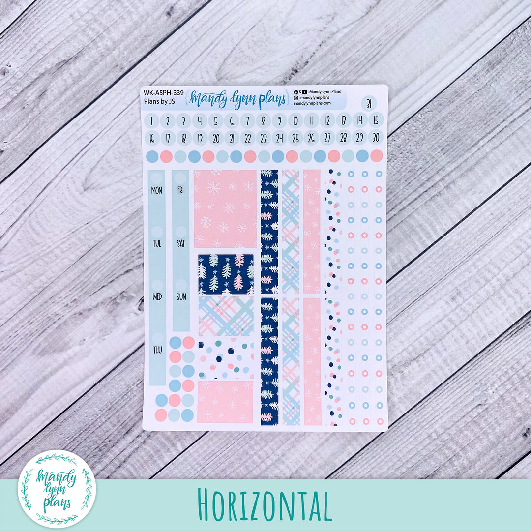 A5 Plans by Just Scribble Weekly Kit || Winter Cheer || 339