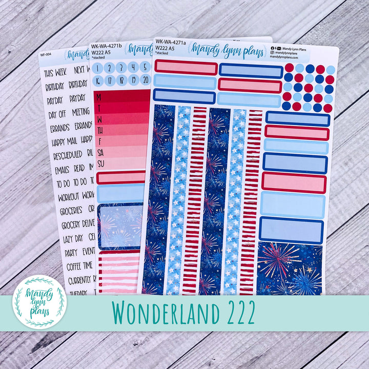 2024  Wonderland 222 Weekly Kit || Stars and Stripes || 271