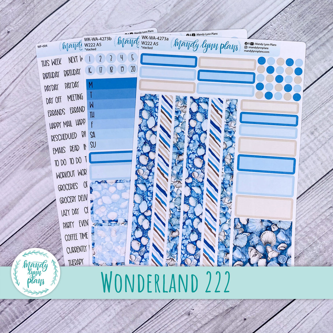 Wonderland 222 Weekly Kit || Seashells || 273