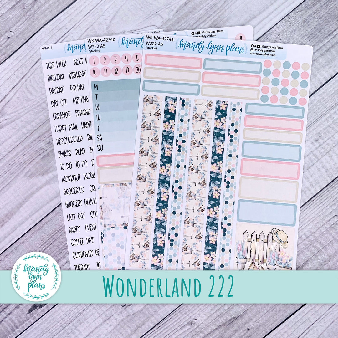 2024  Wonderland 222 Weekly Kit || Sunny Garden || 274