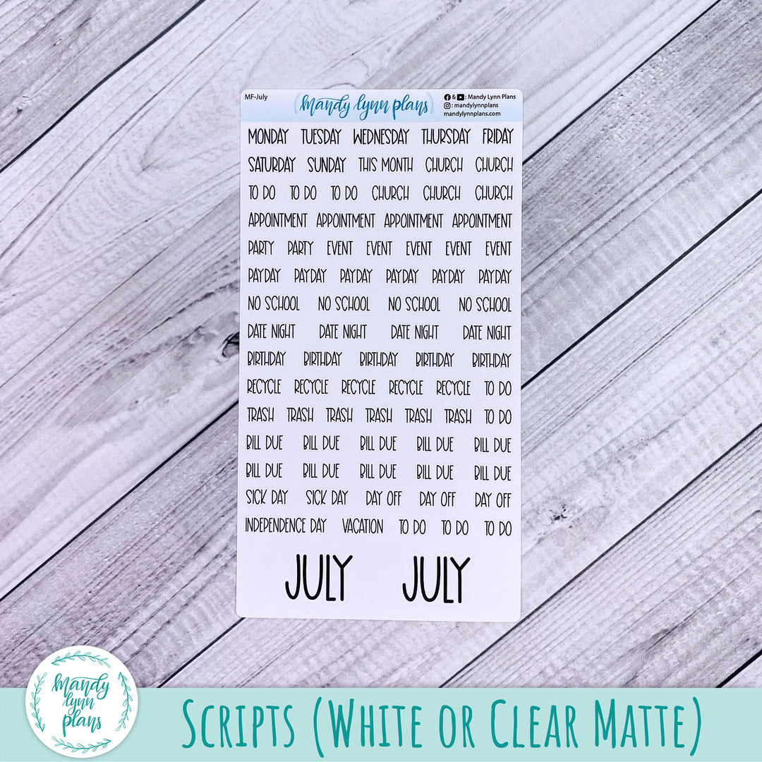 EC A5 July Monthly Kit || Sunny Garden || MK-EC5-274