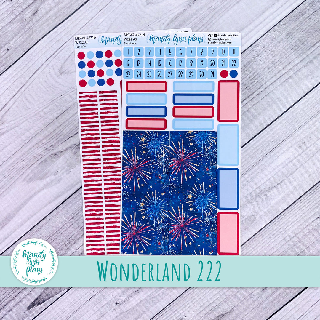 Any Month Hobonichi Weeks Monthly Kit || Stars and Stripes || MK-W-2271