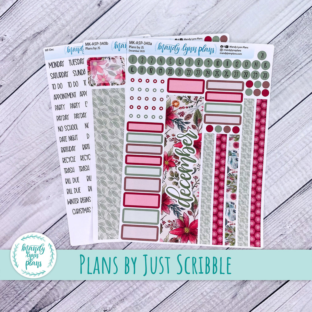 December 2025 Plans by Just Scribble Monthly || Old Fashioned Christmas || MK-A5P-340