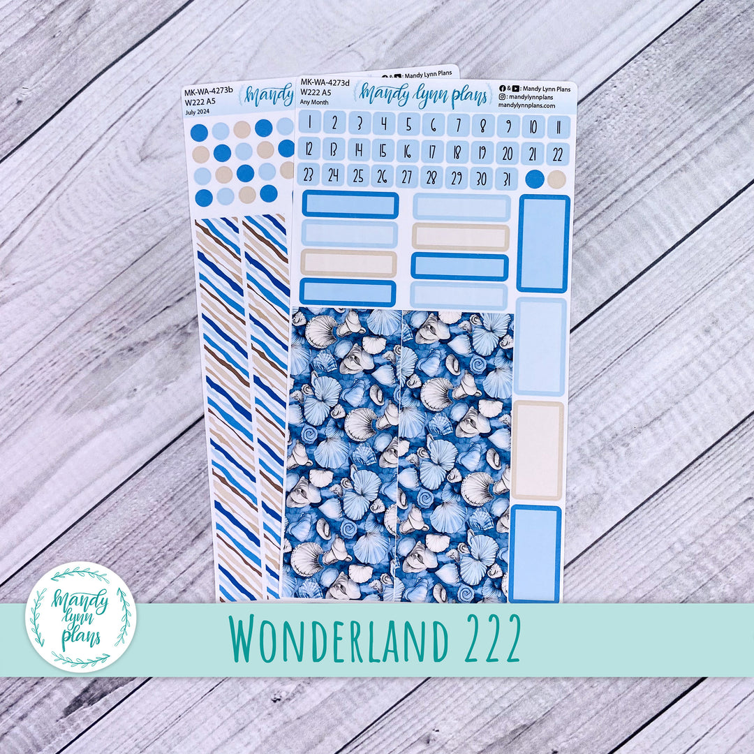 Any Month Hobonichi Weeks Monthly Kit || Seashells || MK-W-2273