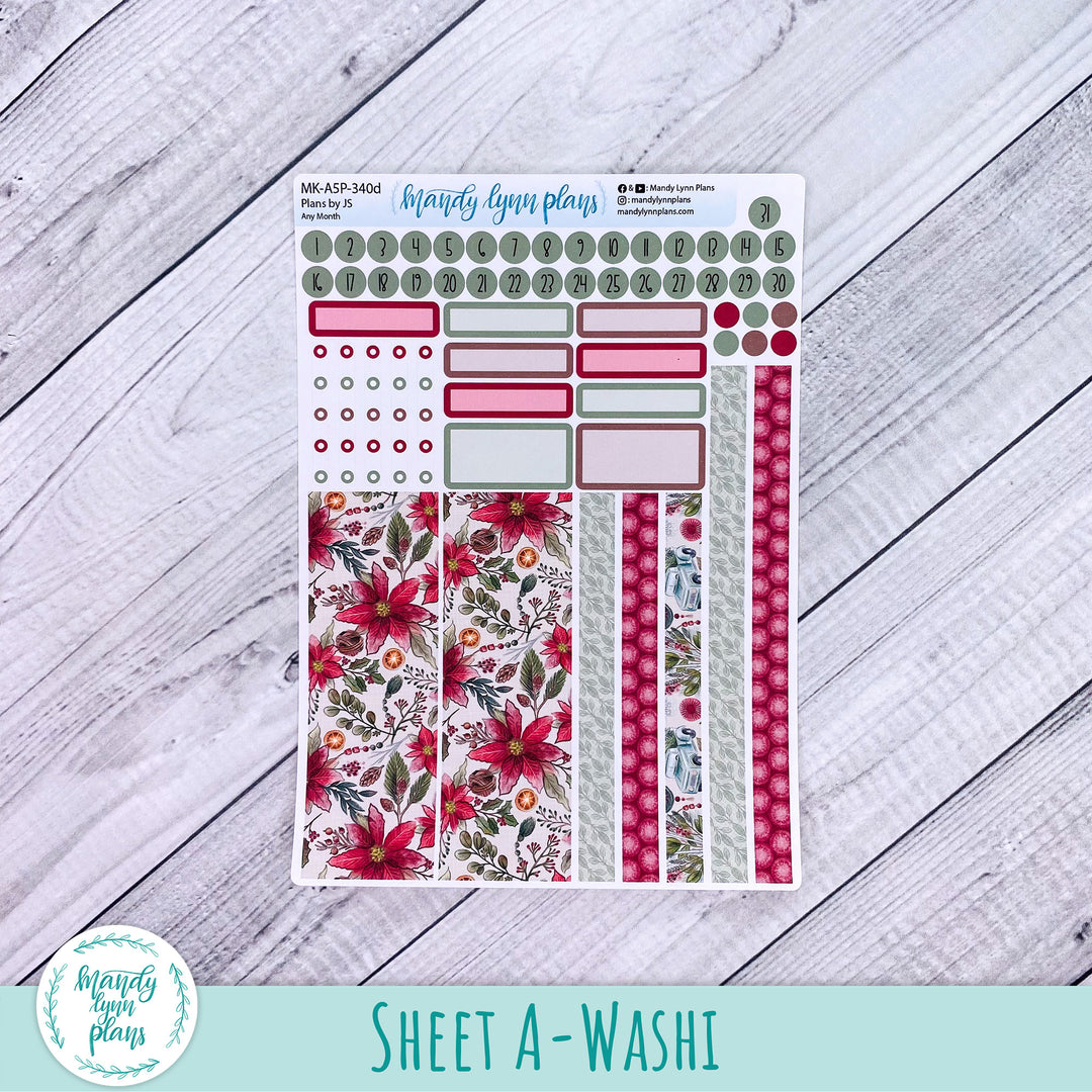 Any Month Plans by Just Scribble Monthly Kit || Old Fashioned Christmas || MK-A5P-340