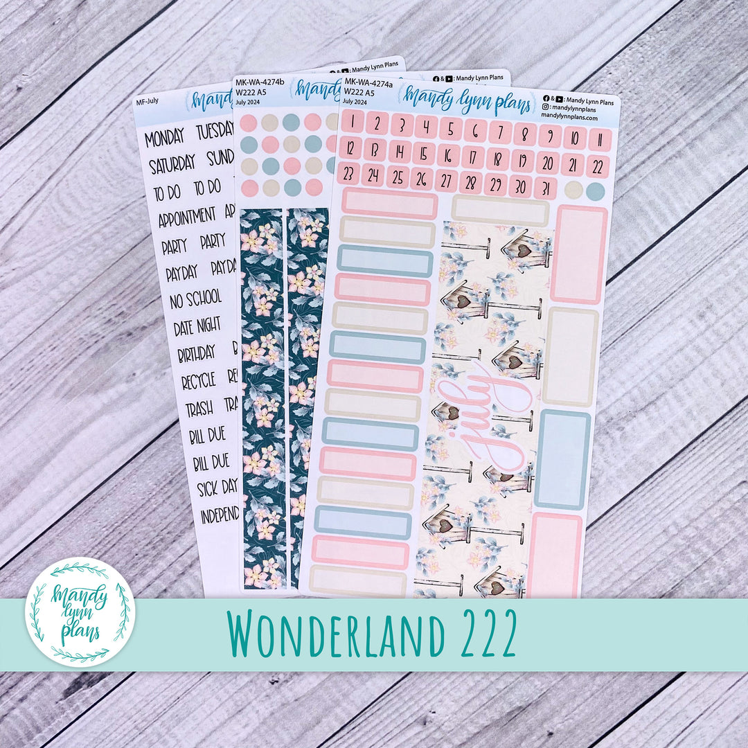 Wonderland 222 July 2024 Monthly Kit || Sunny Garden || 274