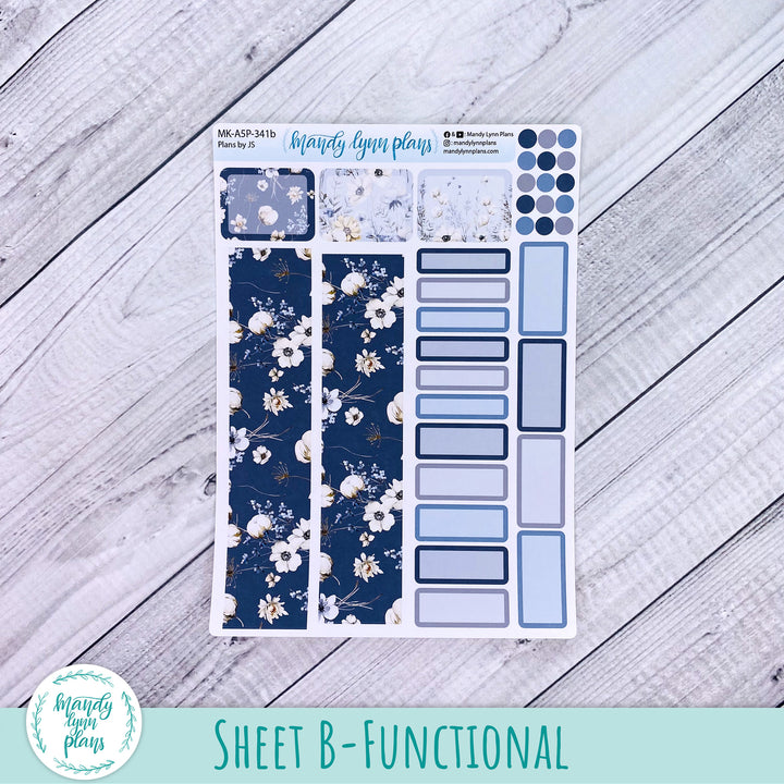 Any Month Plans by Just Scribble Monthly Kit || Winter Blues || MK-A5P-341