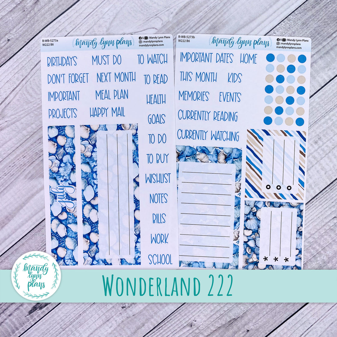 July Wonderland 222 Dashboard || Seashells || 273