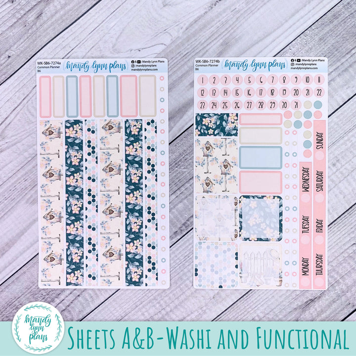 A5, B6, N1 & N2 Common Planner Weekly Kit || Sunny Garden || 274